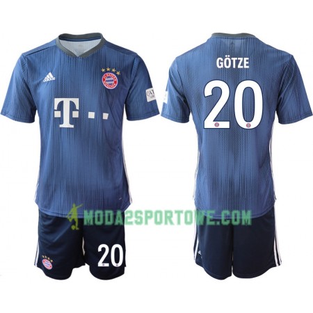 Koszulka Bayern Monachium GOTZE 20 Dziecięcy Trzeci Stroje Piłkarskie 2018/19 Krótki Rękaw 